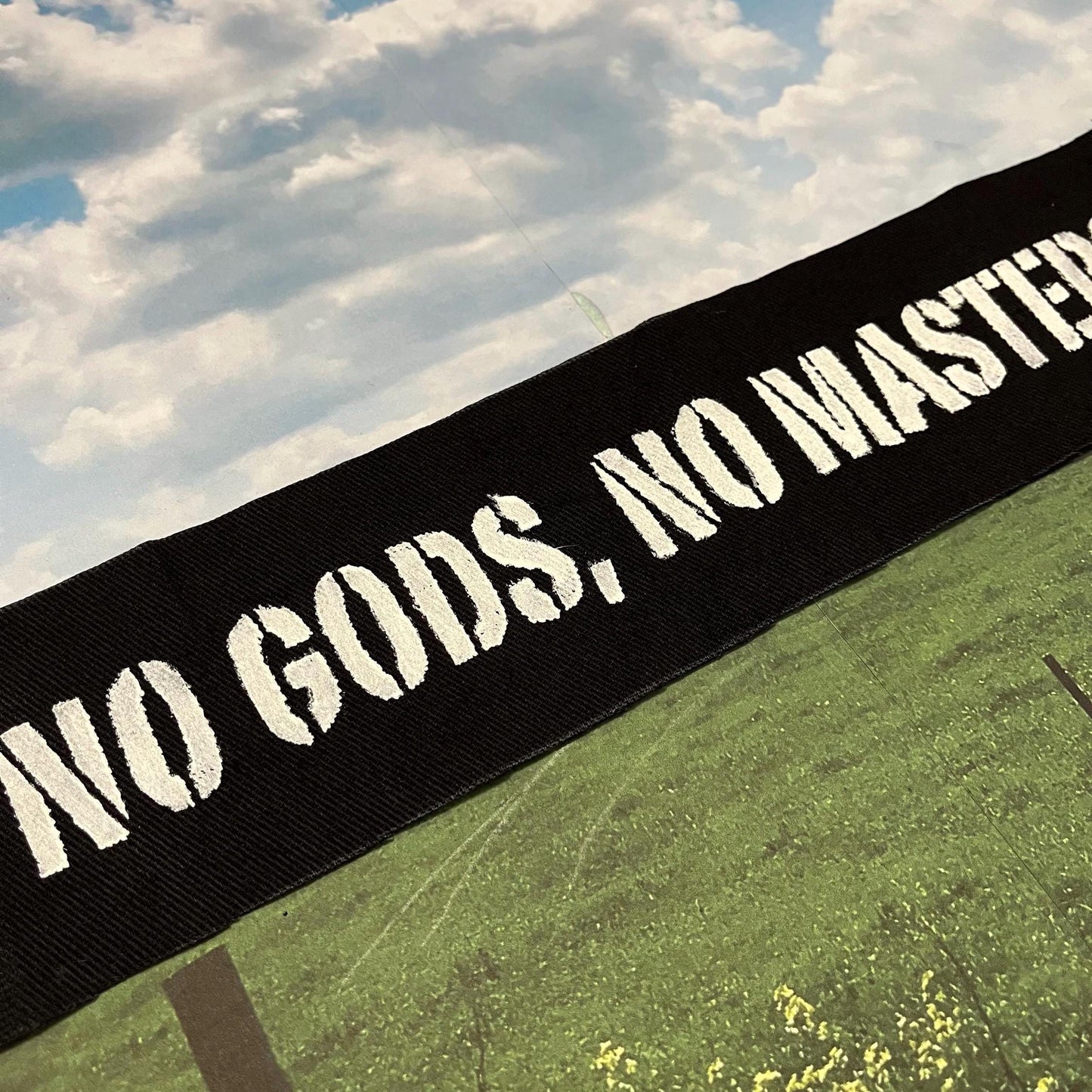 No Gods No Masters Patch / Raw Edge / Sew On
