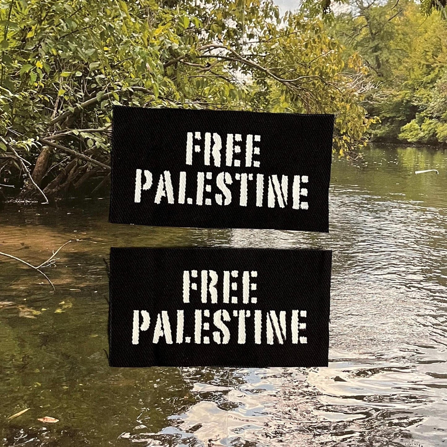 Free Palestine Patch / Raw Edge / Sew On