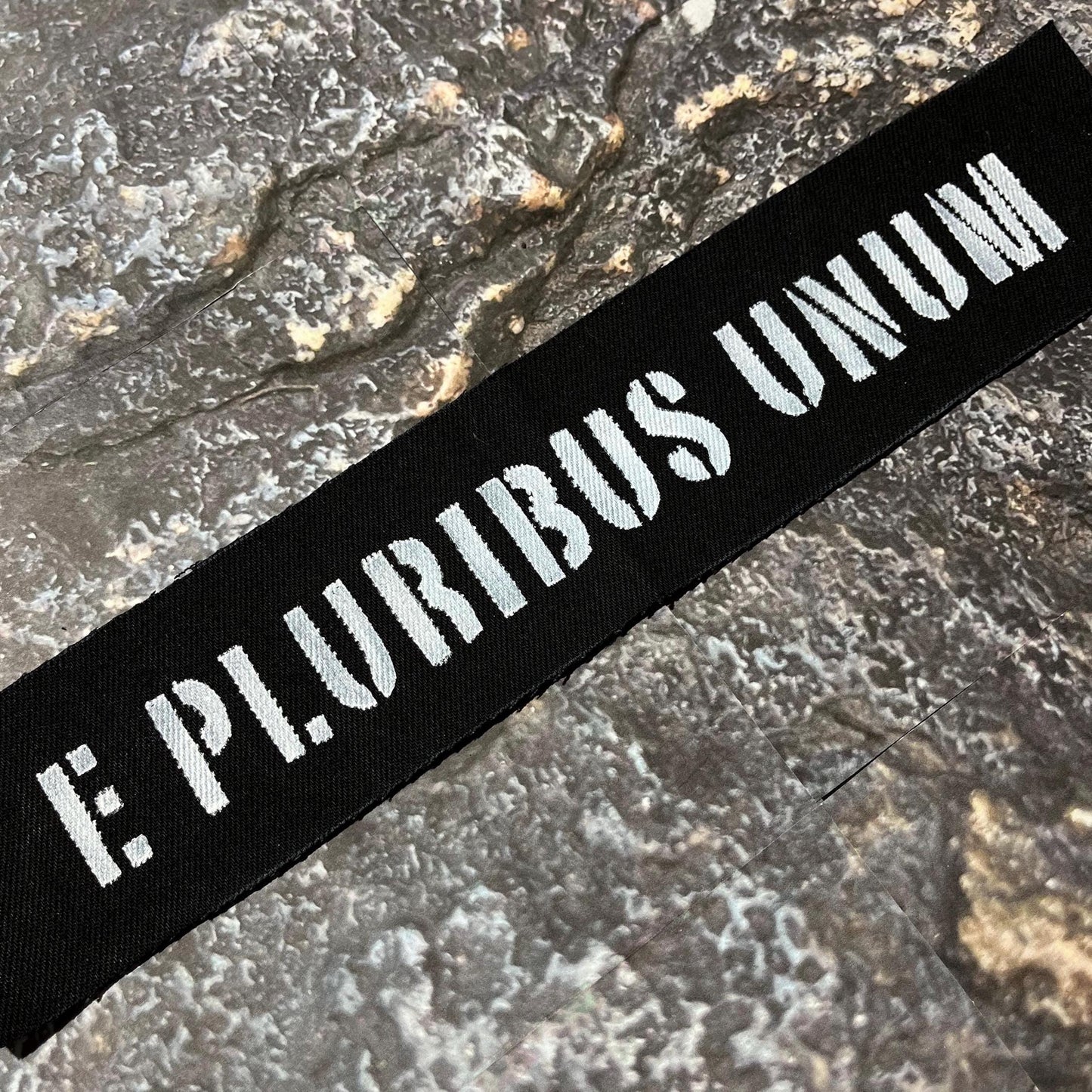 E. Pluribus Unum Patch / Raw Edge / Sew On