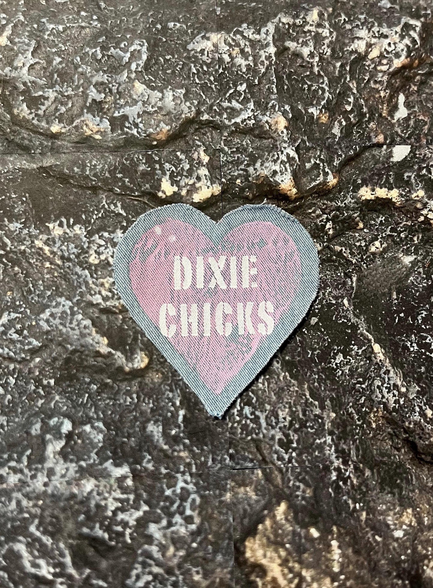 Dixie Chicks Denim Patch / Raw Edge / Sew On