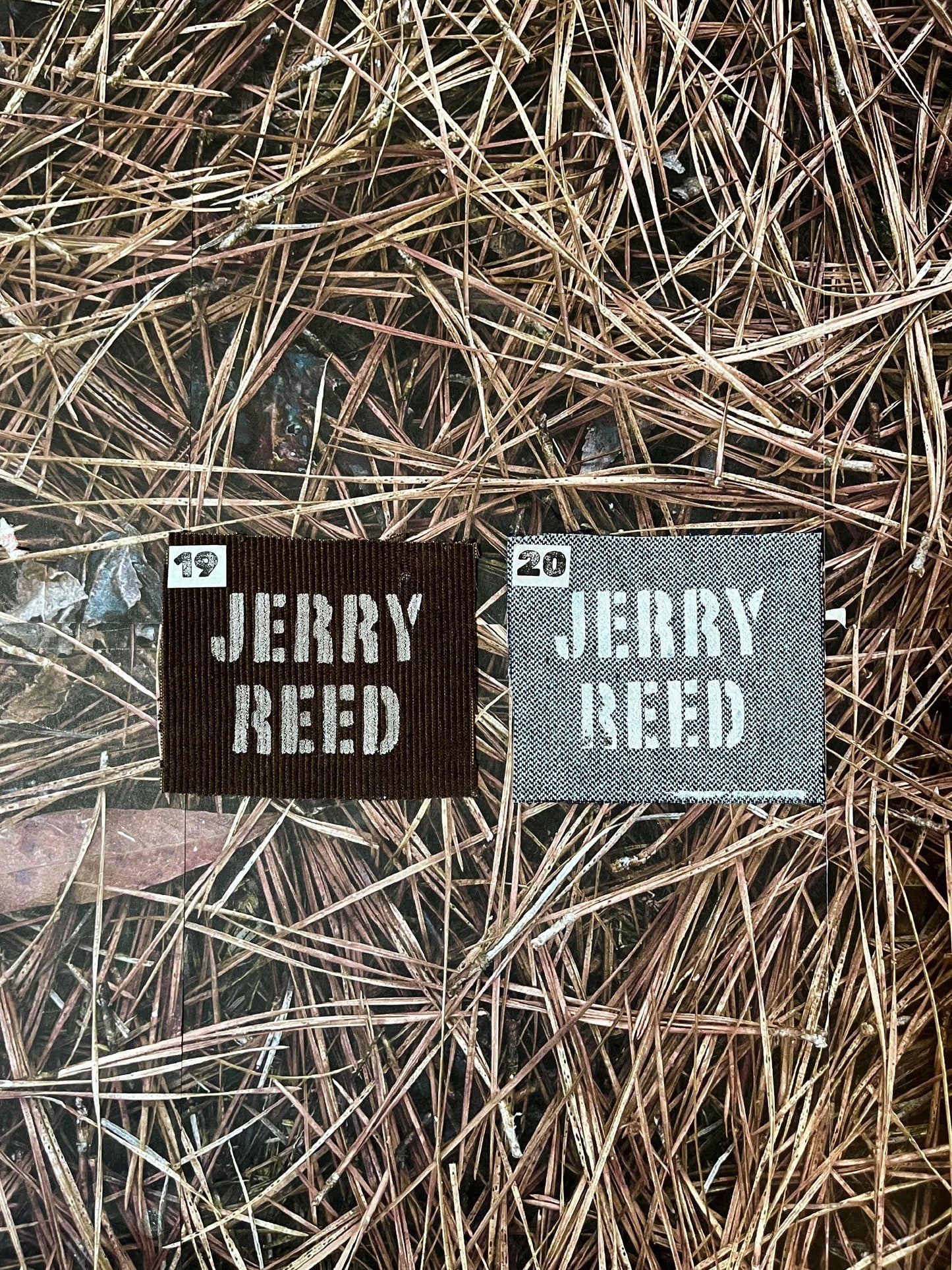 U-Pick Jerry Reed Patches / Raw Edge / Sew On