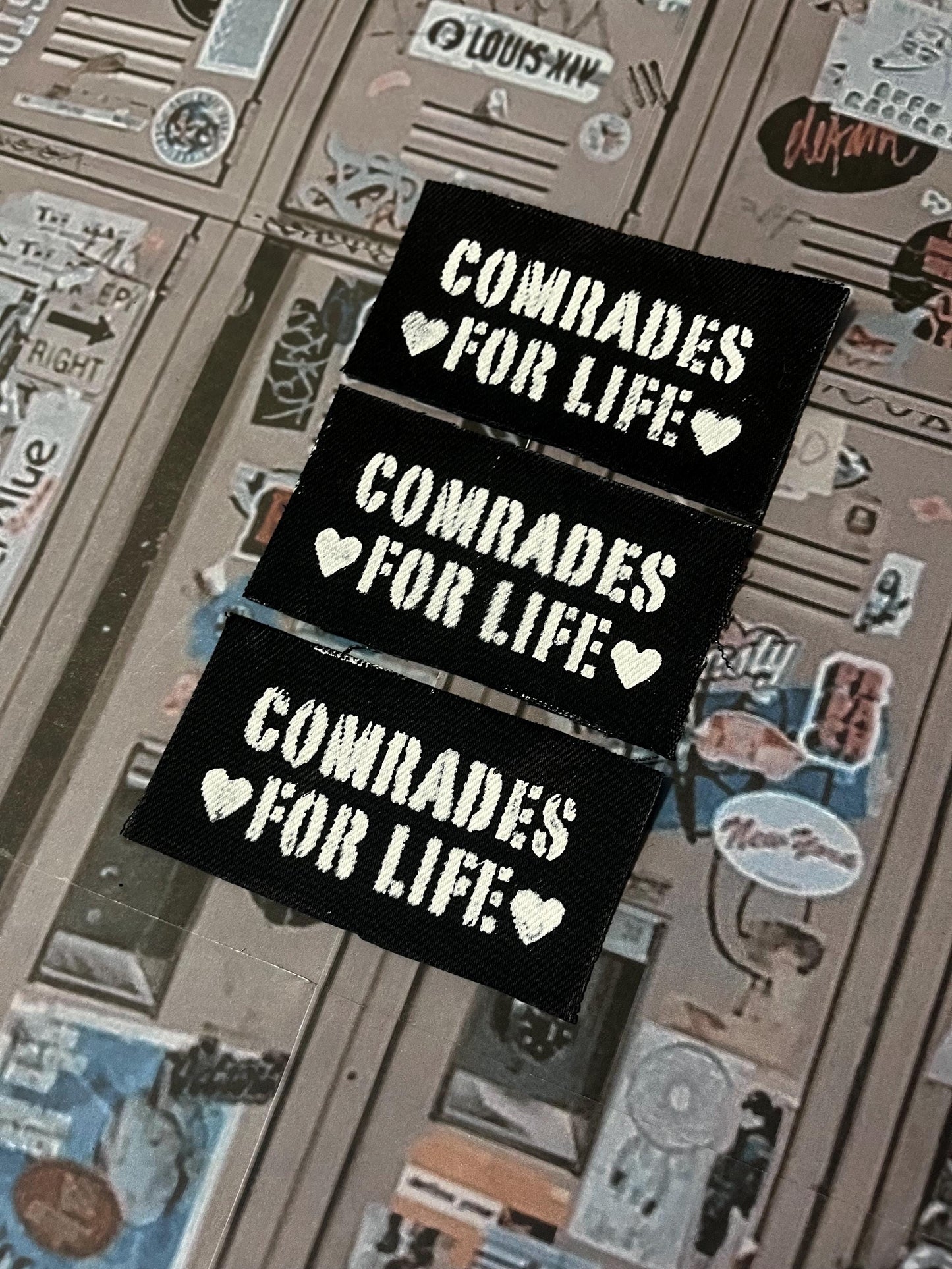 Comrades For Life Patch / Raw Edge / Sew On