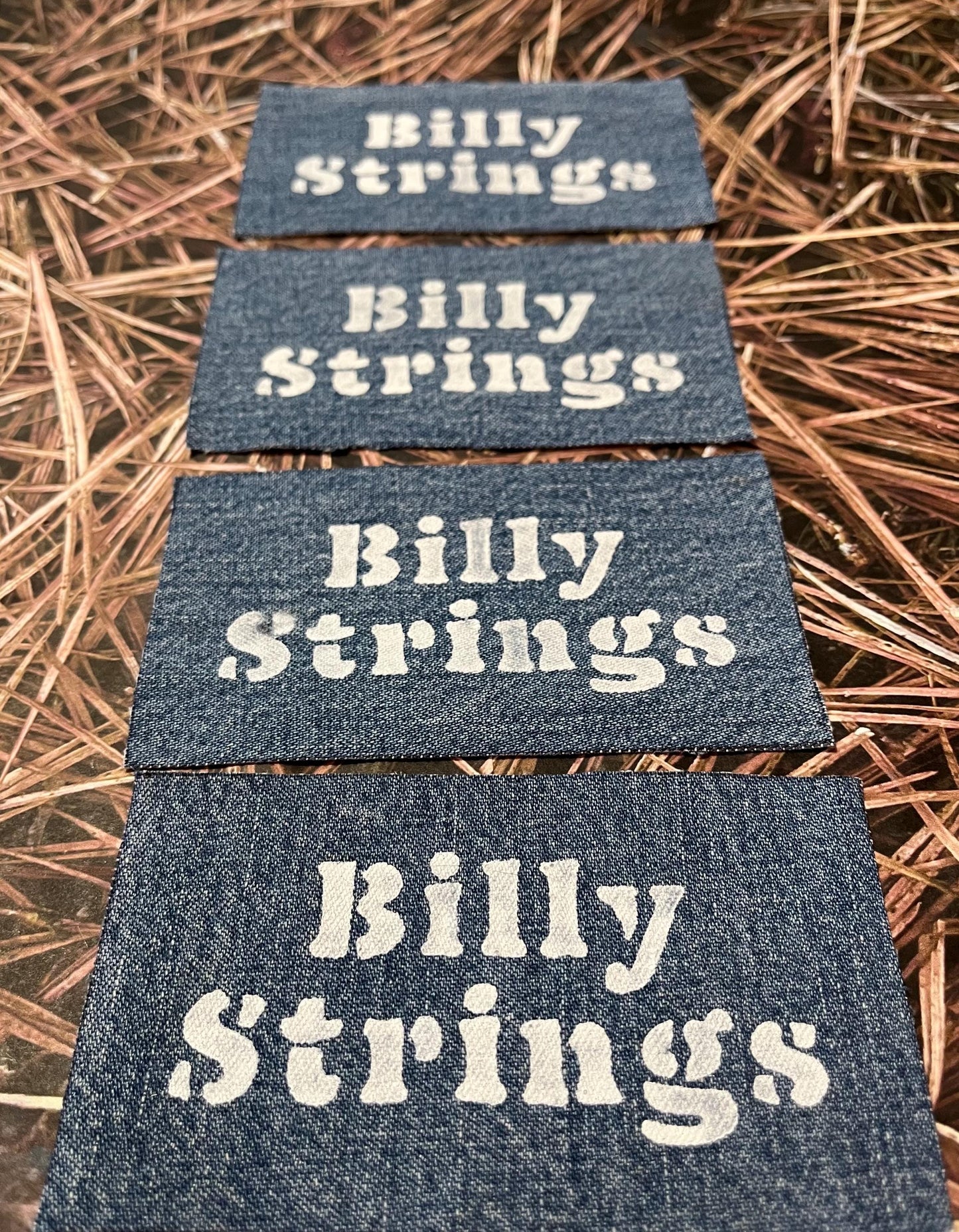 Billy Strings Denim Patch / Raw Edge / Sew On