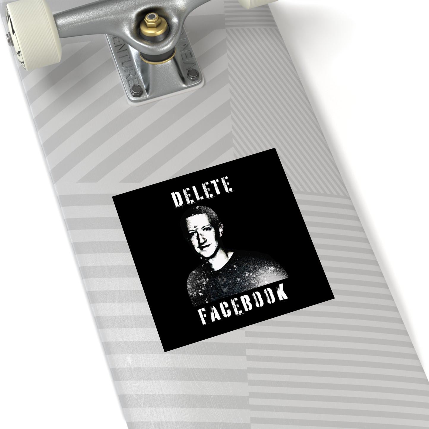 Delete Facebook Vinyl Sticker