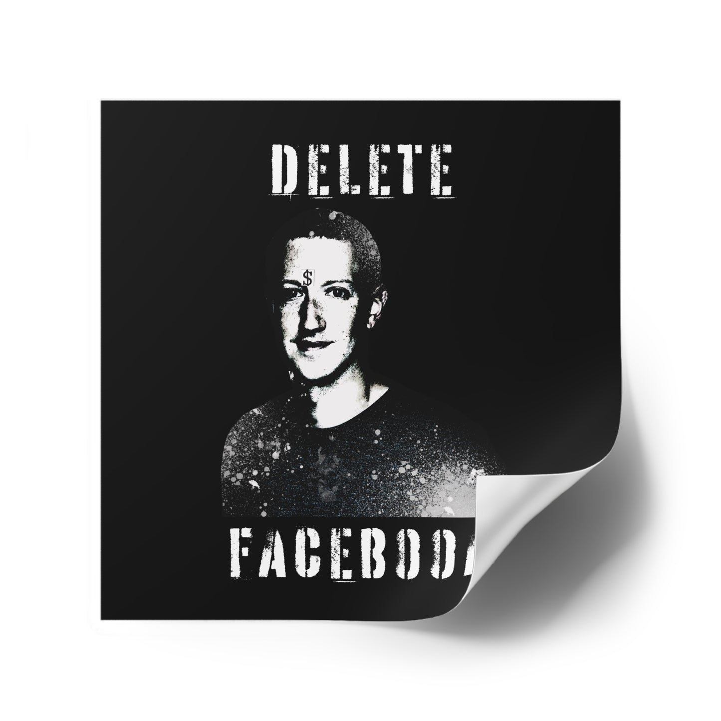 Delete Facebook Vinyl Sticker