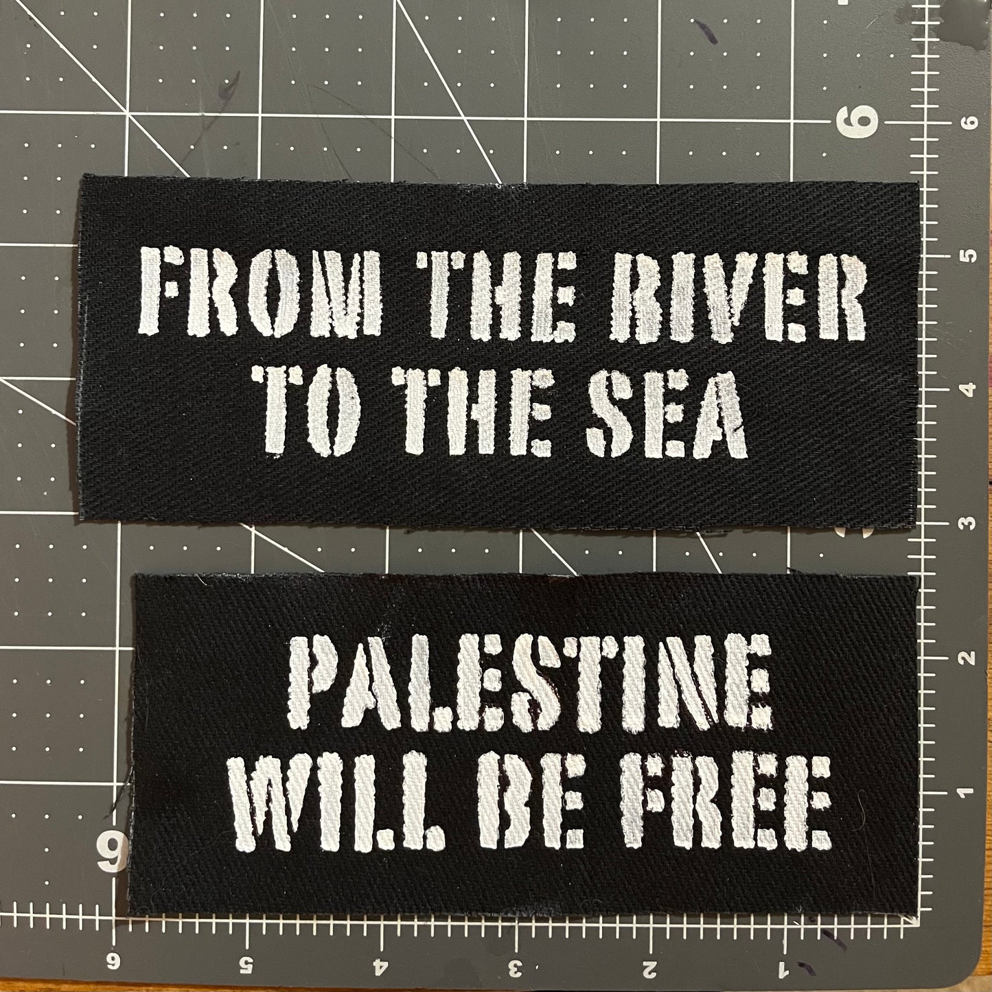 Palestine Will be Free / Raw Edge / Sew On