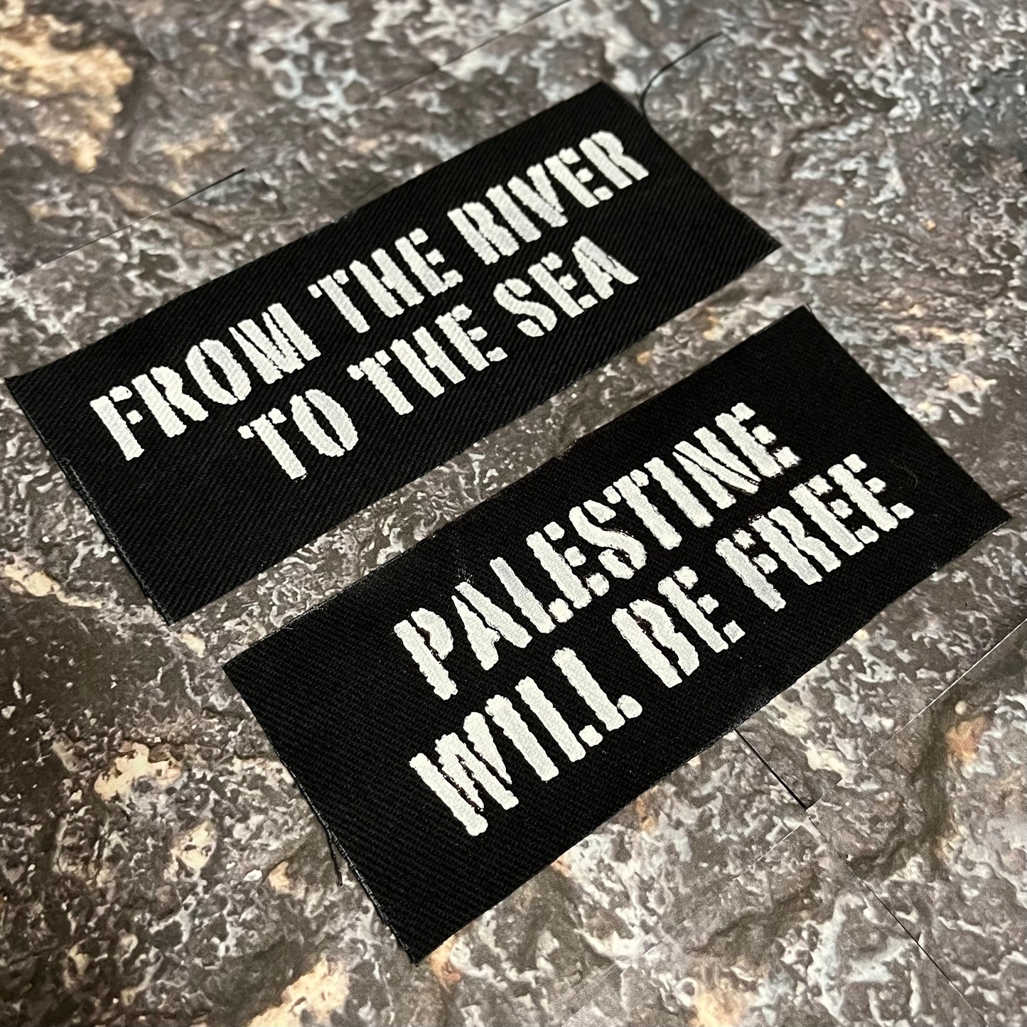 Palestine Will be Free / Raw Edge / Sew On