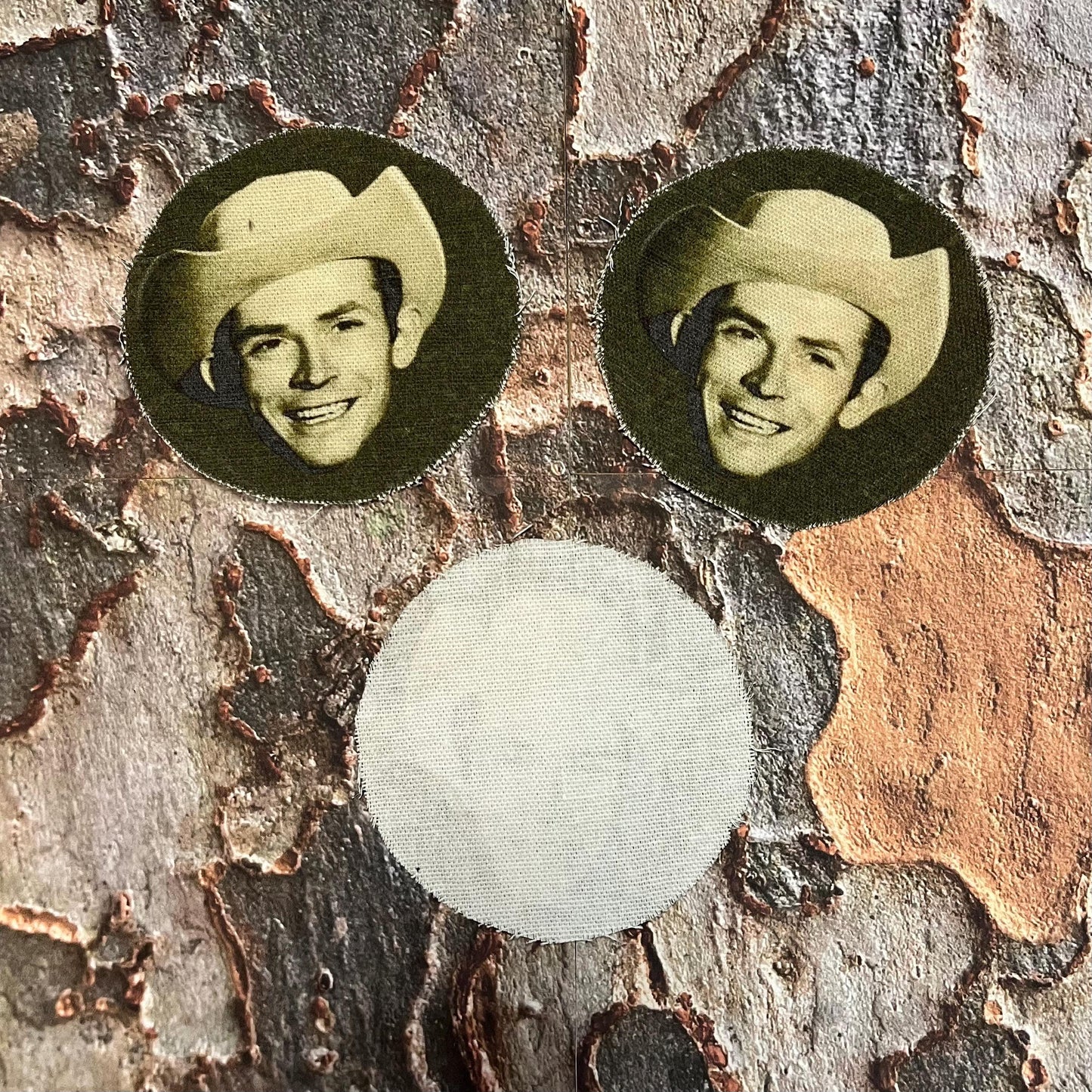 Hank Sr Patch / Raw Edge / Sew On