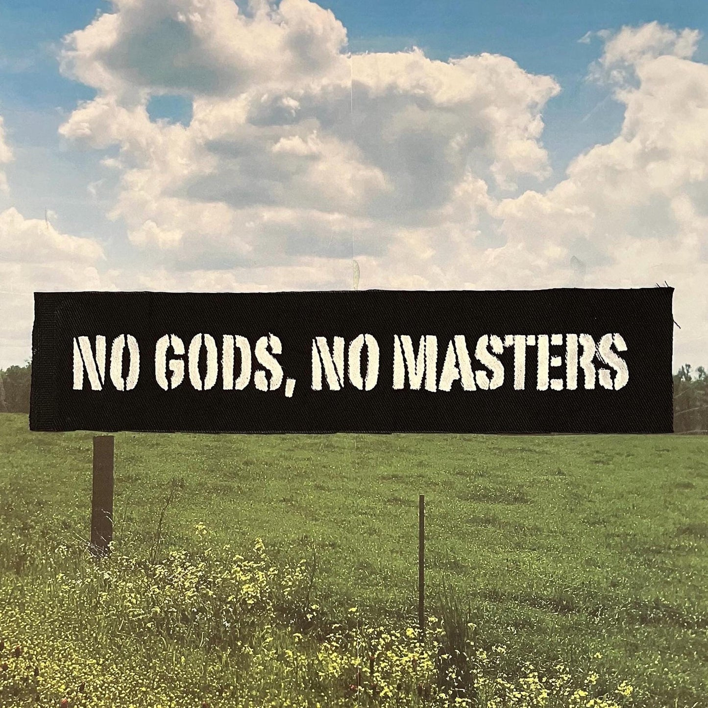 No Gods No Masters Patch / Raw Edge / Sew On