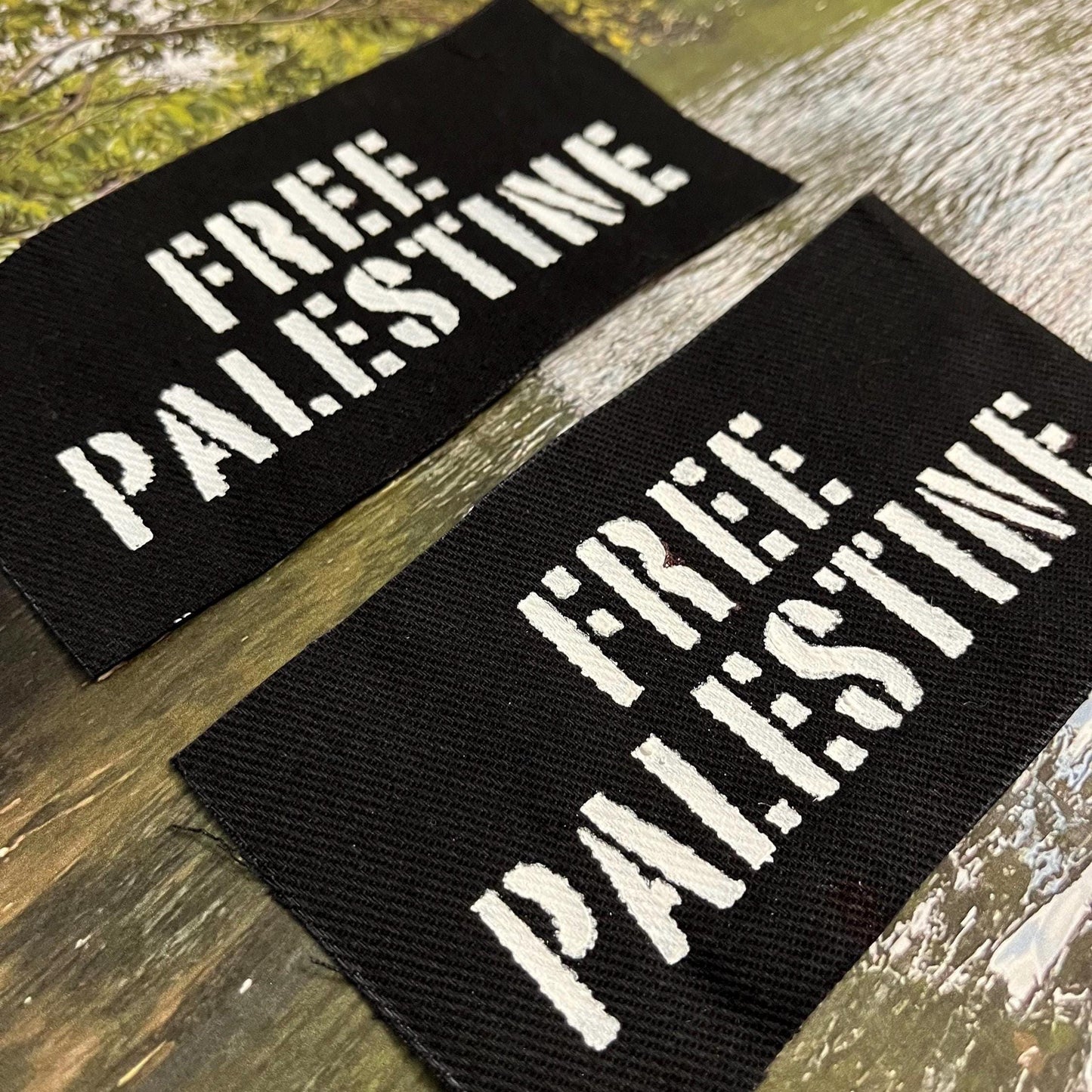 Free Palestine Patch / Raw Edge / Sew On