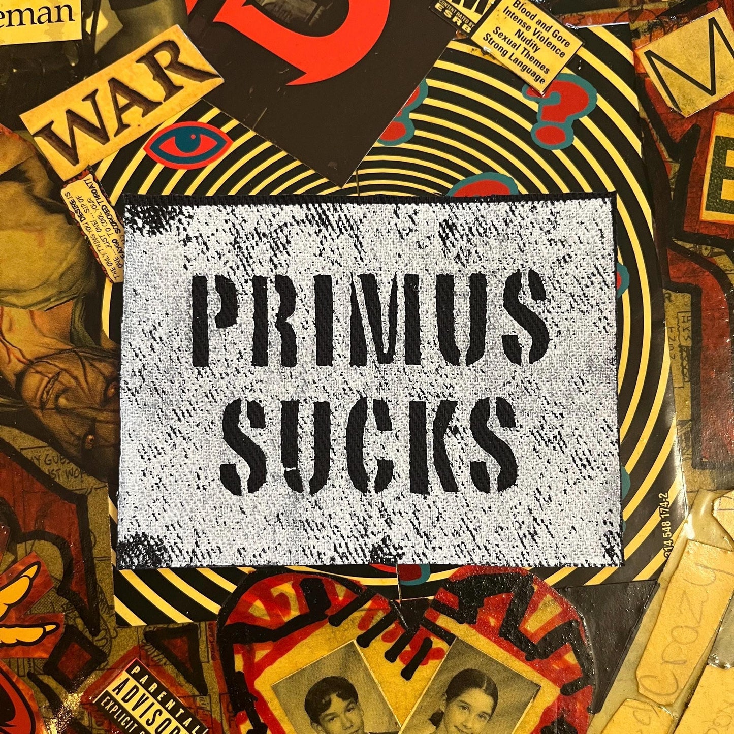 Primus Sucks Patch / Raw Edge / Sew On