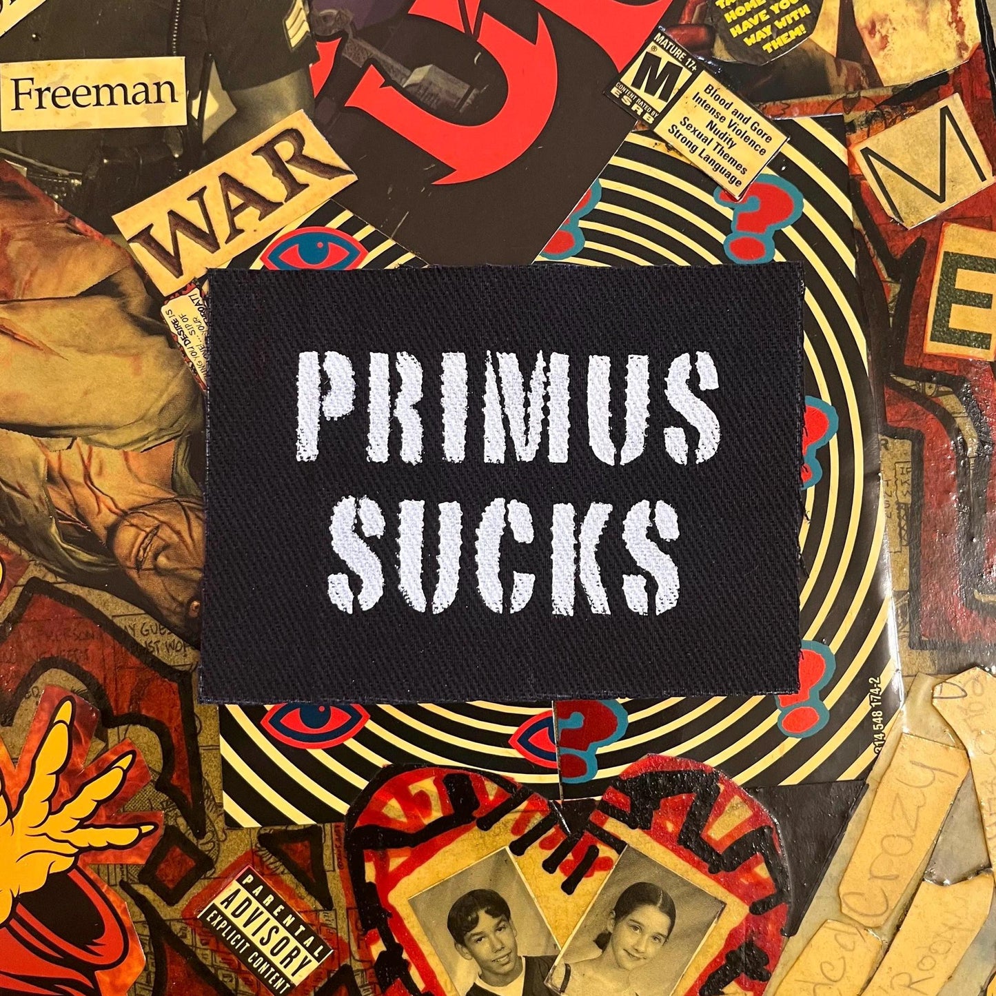 Primus Sucks Patch / Raw Edge / Sew On