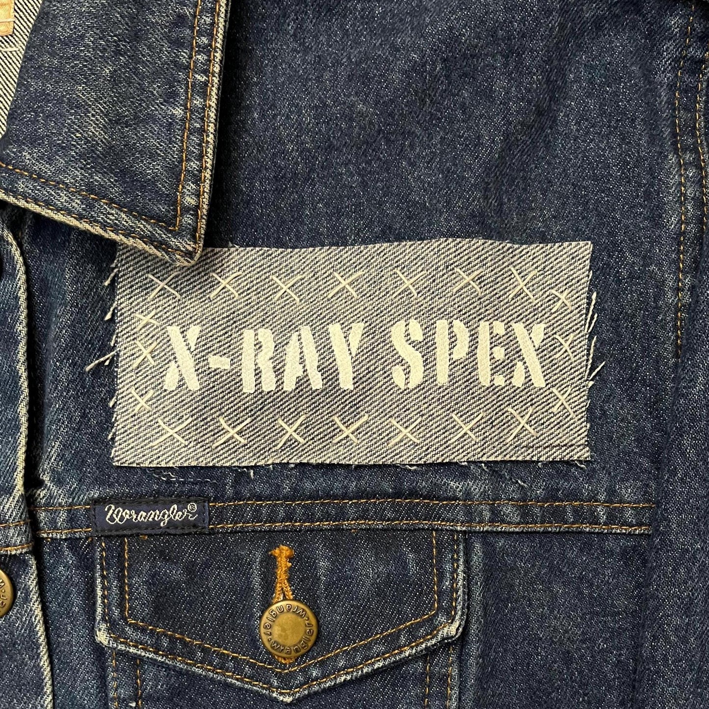 X-Ray Spex Patch, Denim / Raw Edge / Sew On