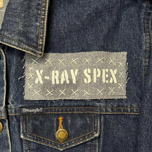 X-Ray Spex Patch, Denim / Raw Edge / Sew On