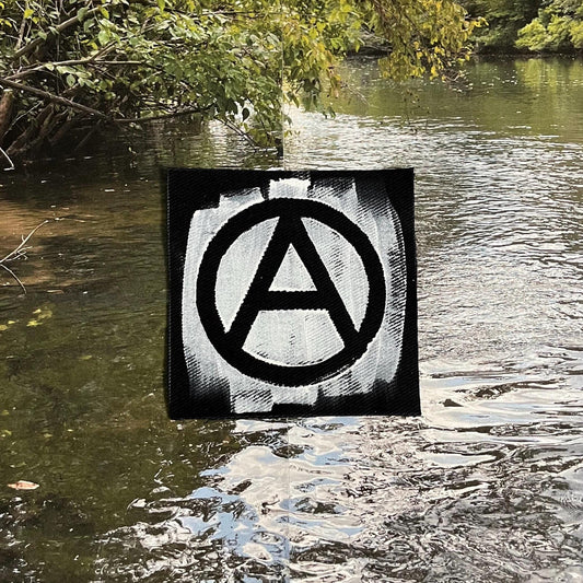 Anarchy Symbol Patch / Raw Edge / Sew On