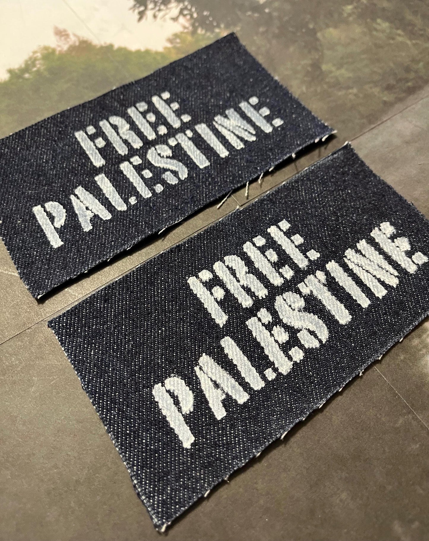 Free Palestine Patch / Raw Edge / Sew On