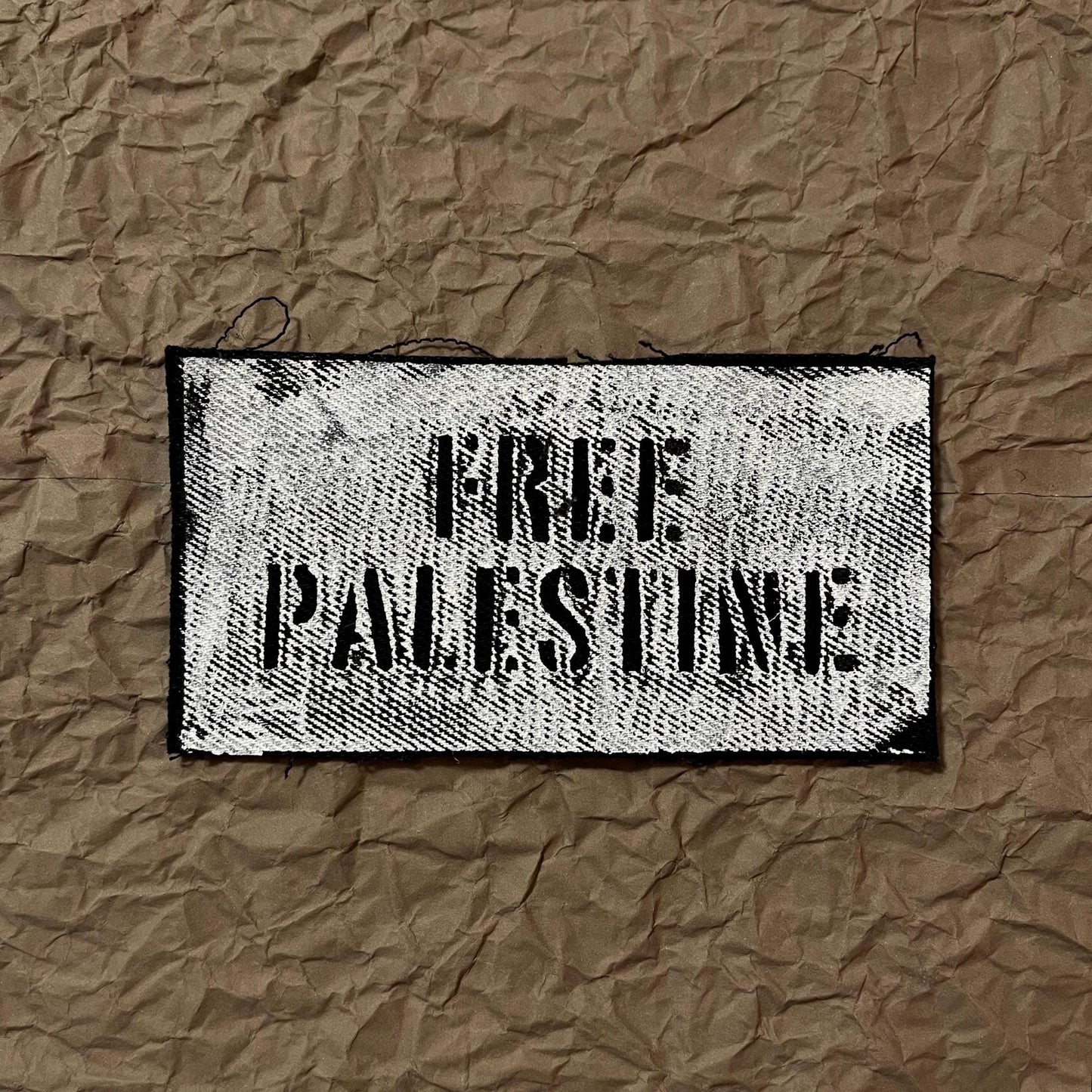 Free Palestine Patch / Raw Edge / Sew On
