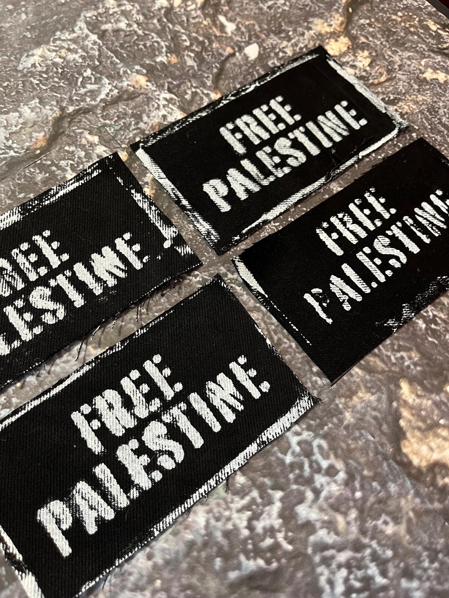 Free Palestine Patch / Raw Edge / Sew On