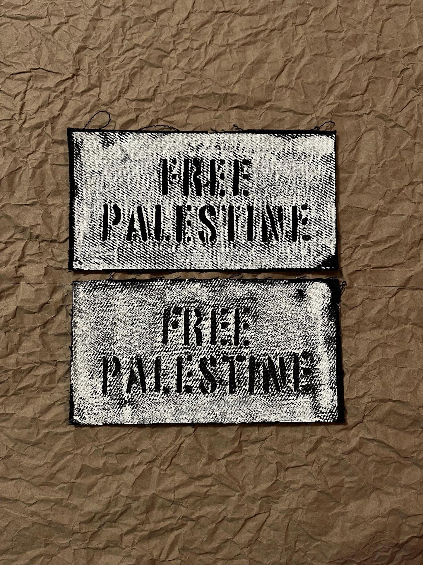 Free Palestine Patch / Raw Edge / Sew On