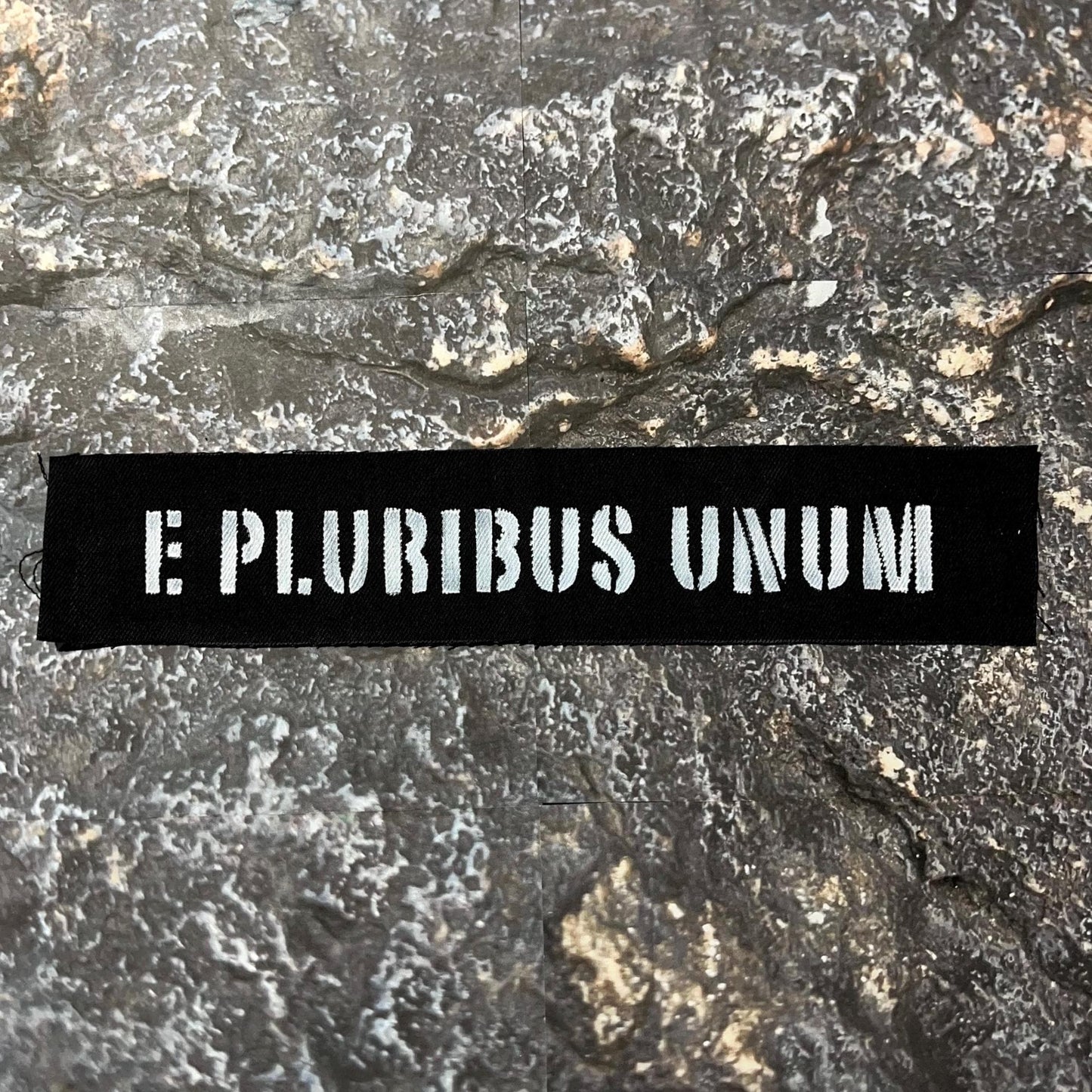 E. Pluribus Unum Patch / Raw Edge / Sew On