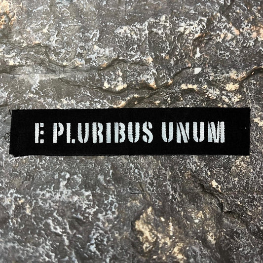 E. Pluribus Unum Patch / Raw Edge / Sew On