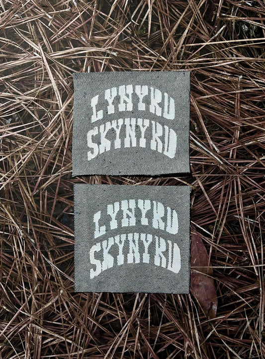 Lynard Skynard Denim Patch / Raw Edge / Sew On