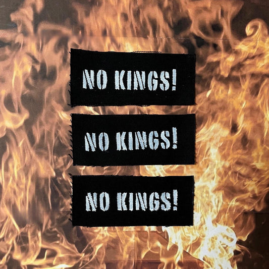 No Kings Patch / Raw Edge / Sew On