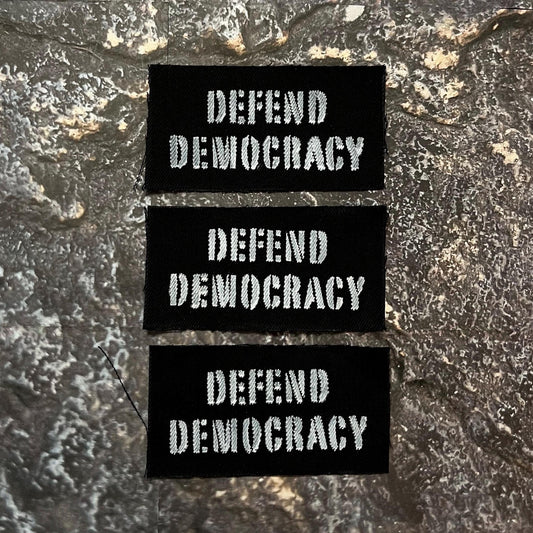 Defend Democracy Patch / Raw Edge / Sew On