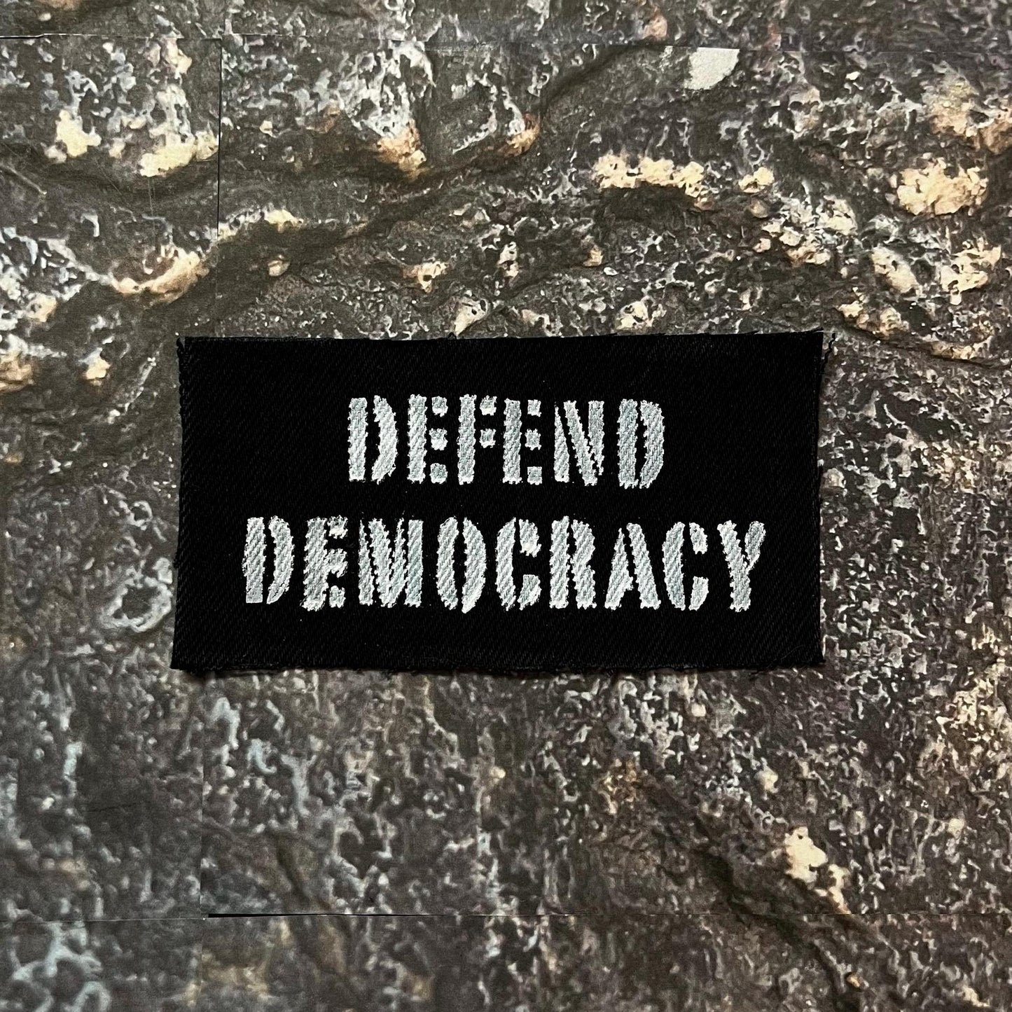 Defend Democracy Patch / Raw Edge / Sew On