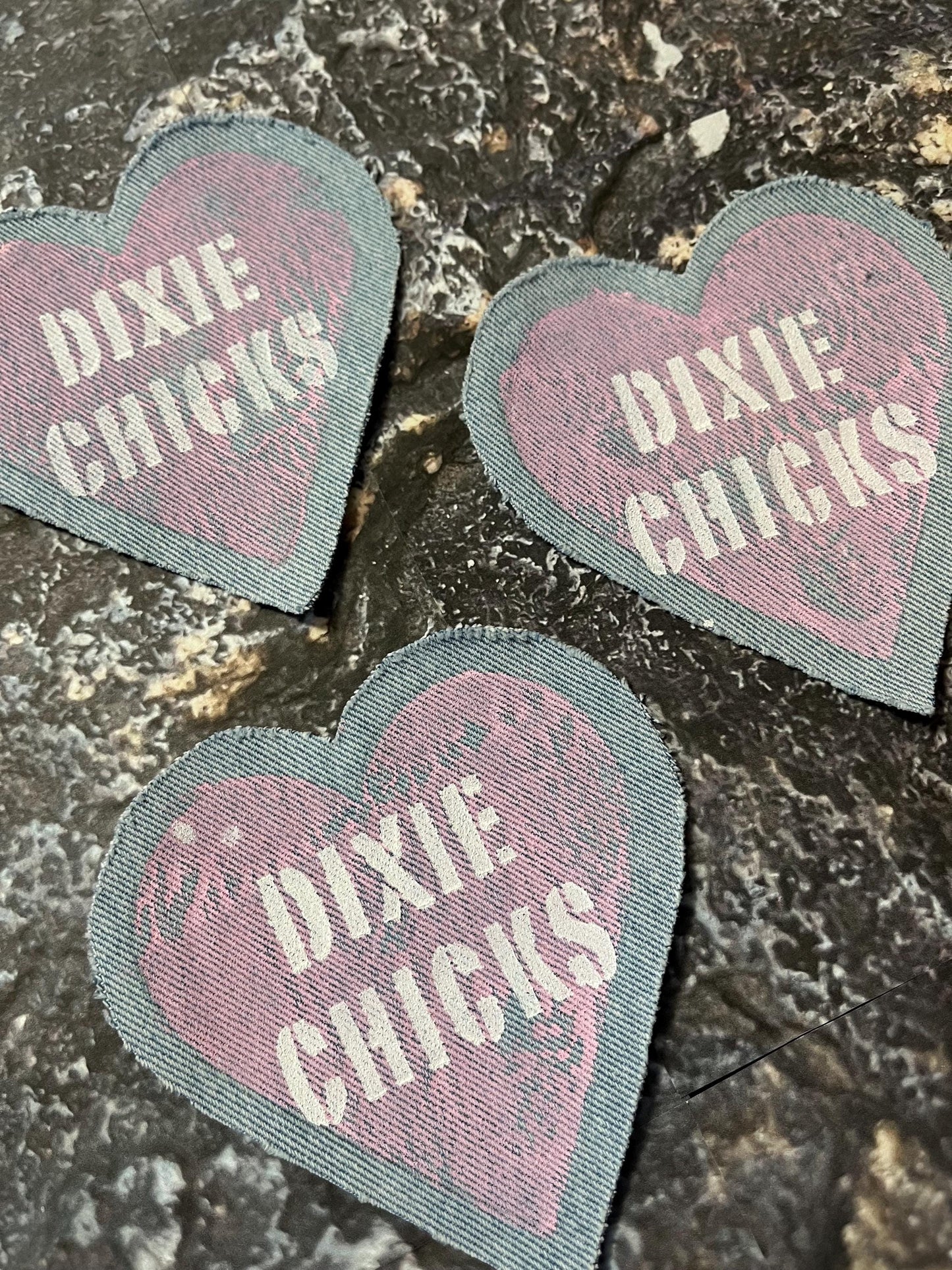 Dixie Chicks Denim Patch / Raw Edge / Sew On