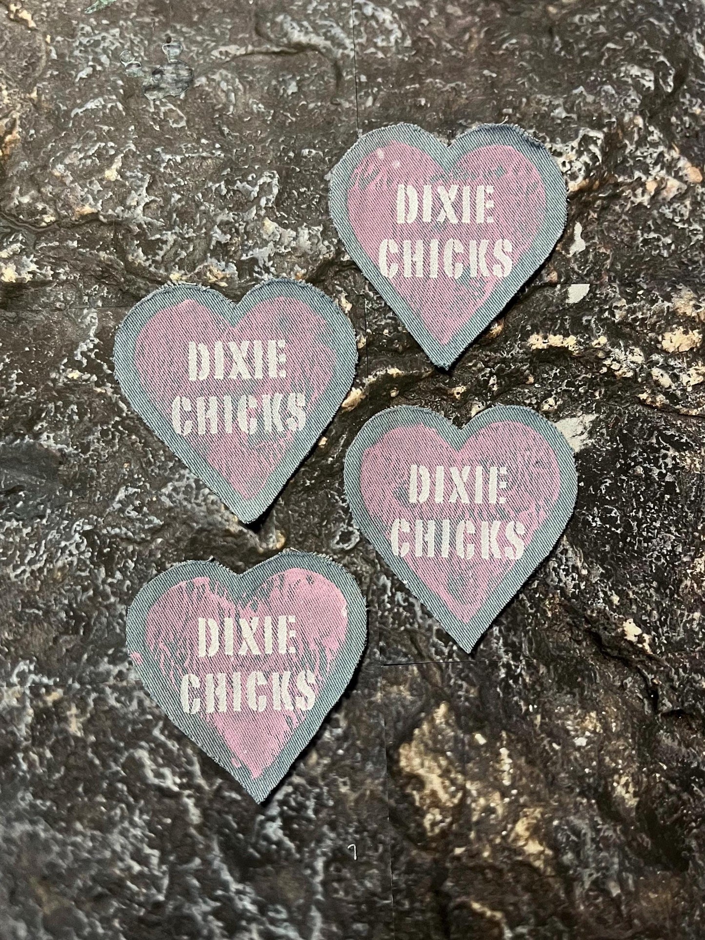 Dixie Chicks Denim Patch / Raw Edge / Sew On