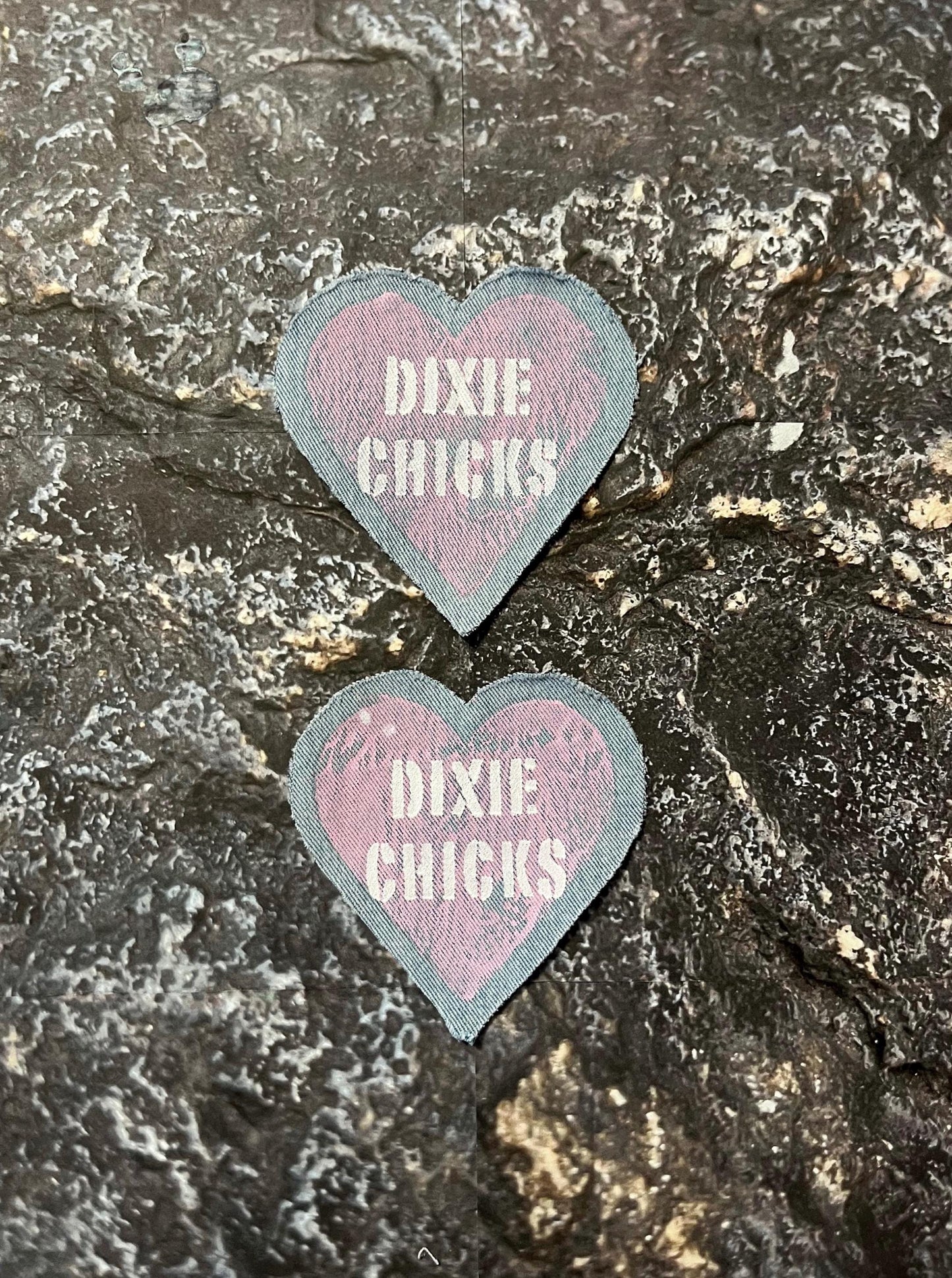 Dixie Chicks Denim Patch / Raw Edge / Sew On