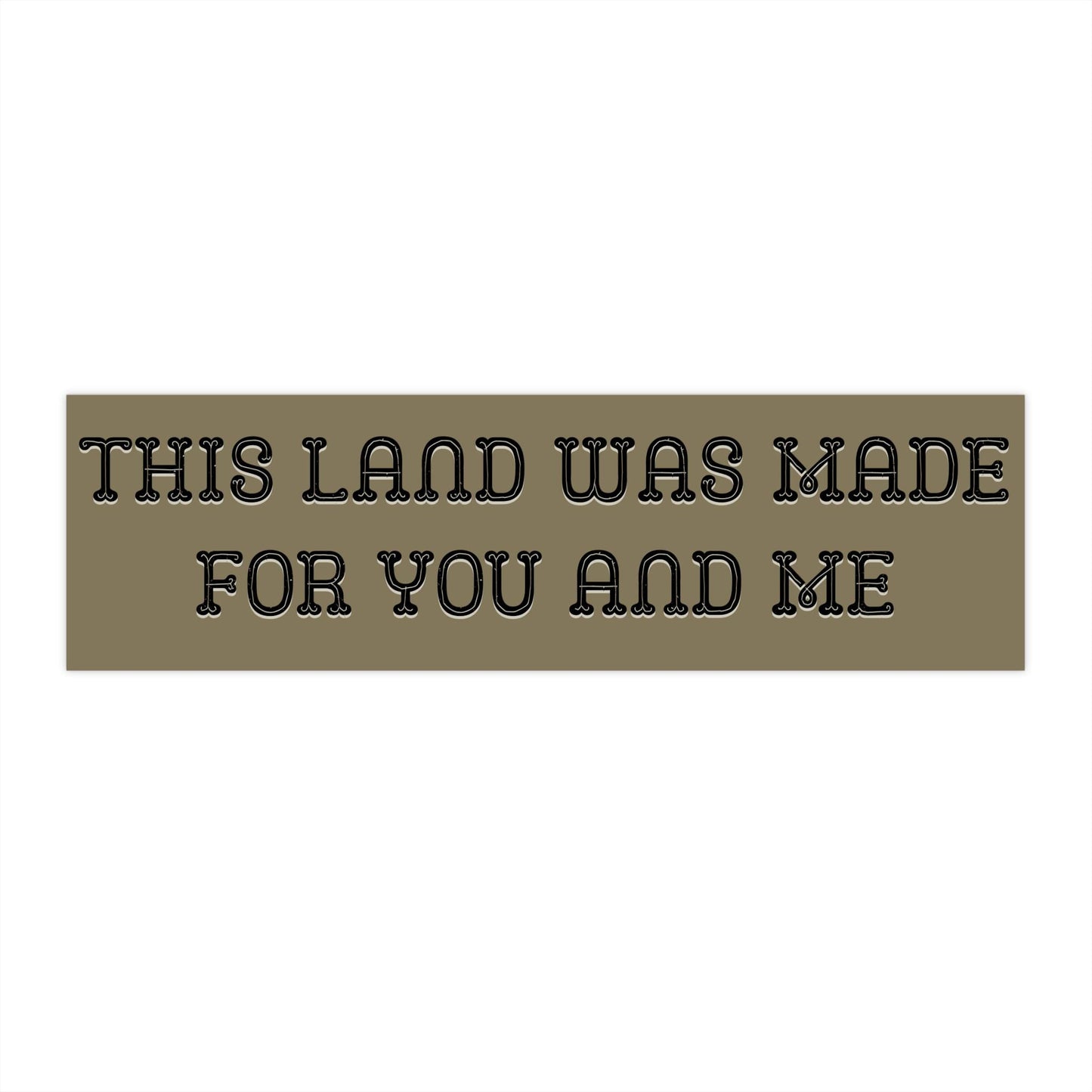 This Land Is Your Land / Woody Guthrie Bumper Sticker