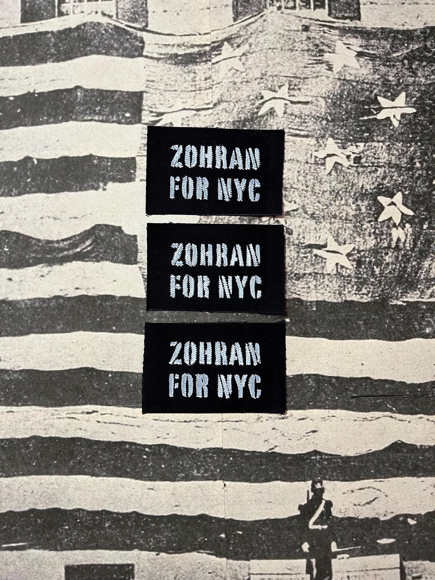 Zohran For NYC Patch / Raw Edge / Sew On