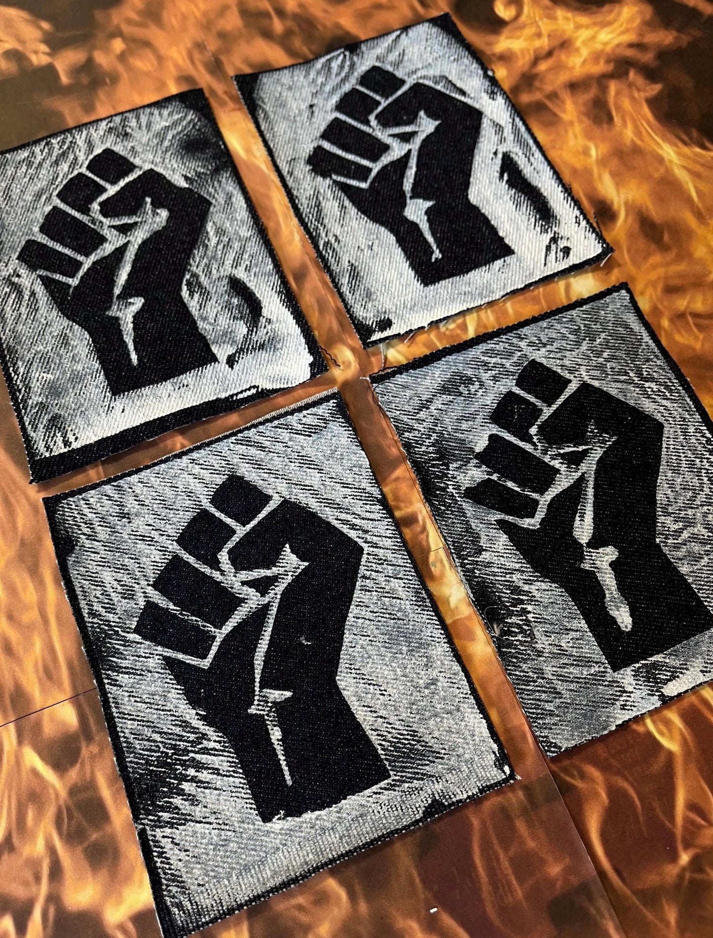 Power to the People Patch / Raw Edge / Sew On