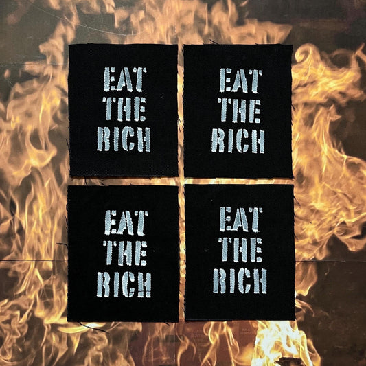 Eat The Rich Patch / Raw Edge / Sew On