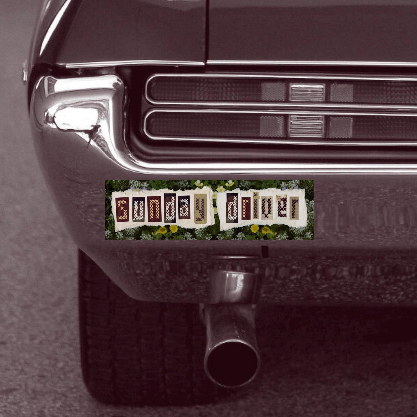 Sunday Driver Bumper Sticker