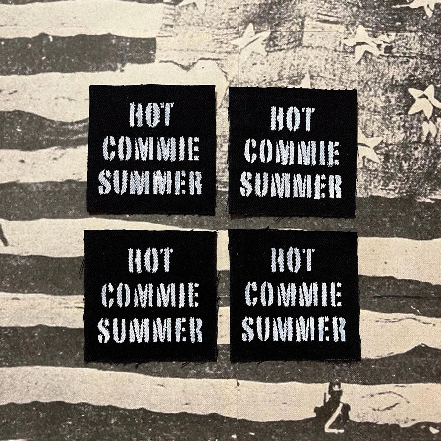Hot Commie Summer Patch / Raw Edge / Sew On