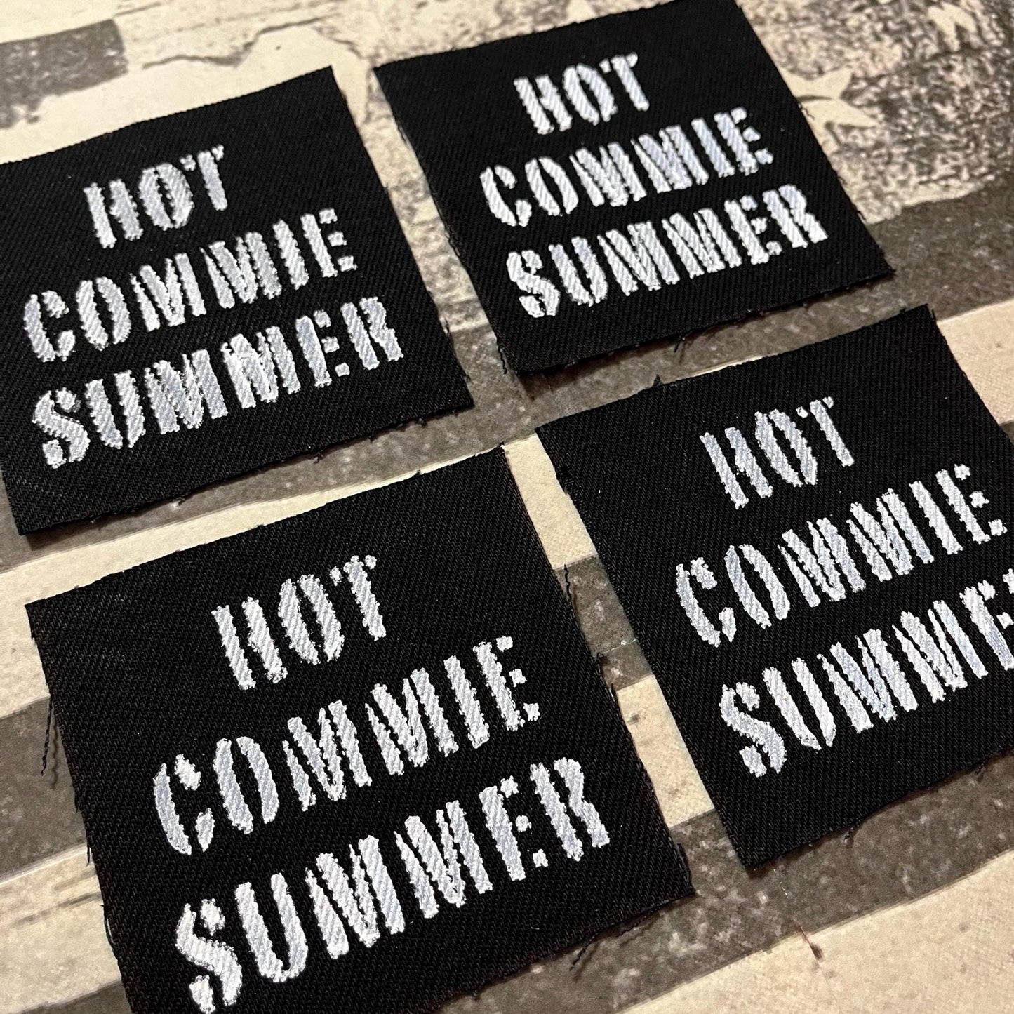 Hot Commie Summer Patch / Raw Edge / Sew On