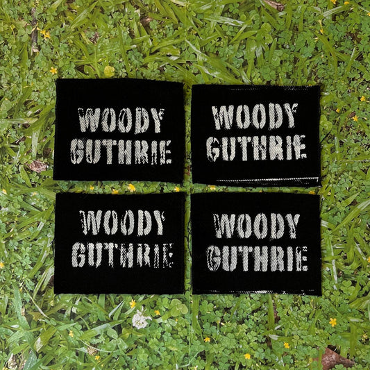 Woody Guthrie Patch / Raw Edge / Sew On