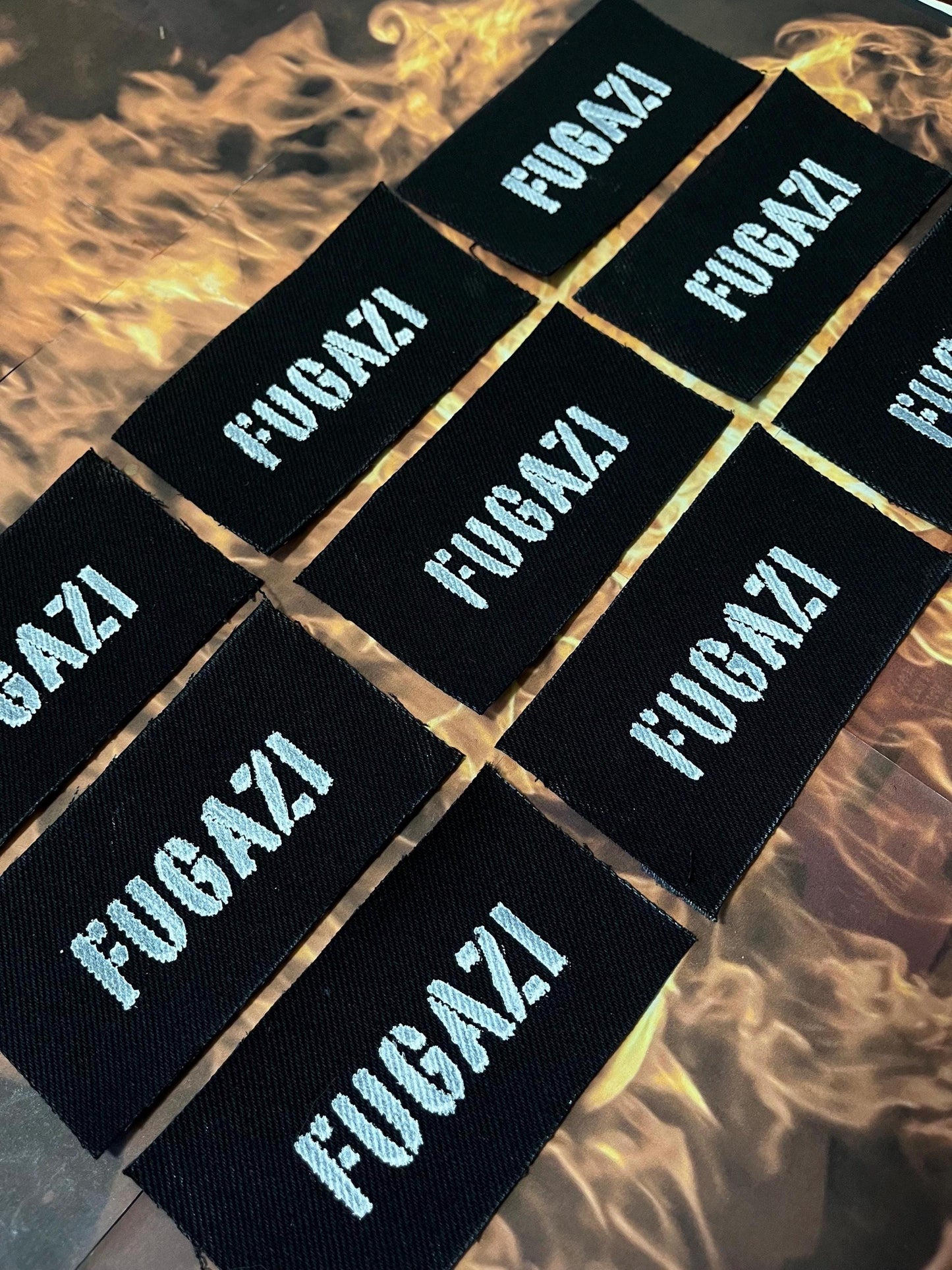 Fugazi Patch / Raw Edge / Sew On