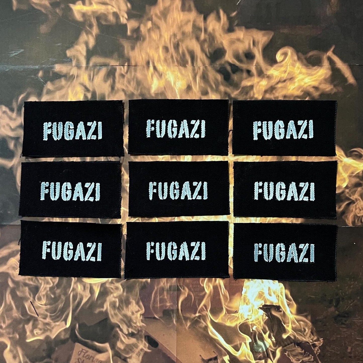 Fugazi Patch / Raw Edge / Sew On