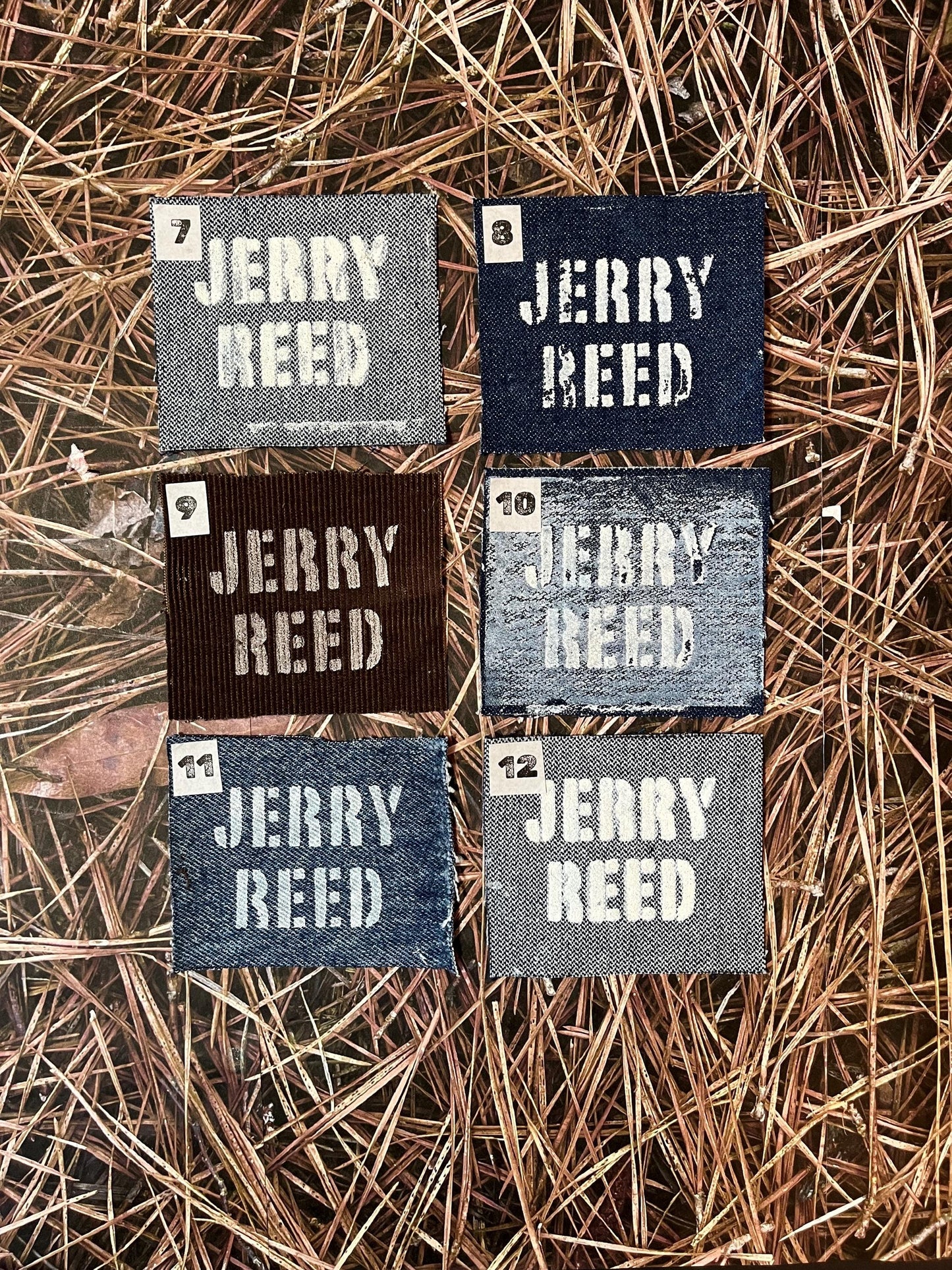 U-Pick Jerry Reed Patches / Raw Edge / Sew On