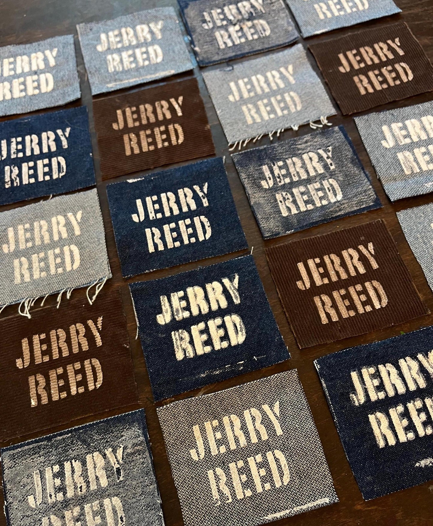 U-Pick Jerry Reed Patches / Raw Edge / Sew On
