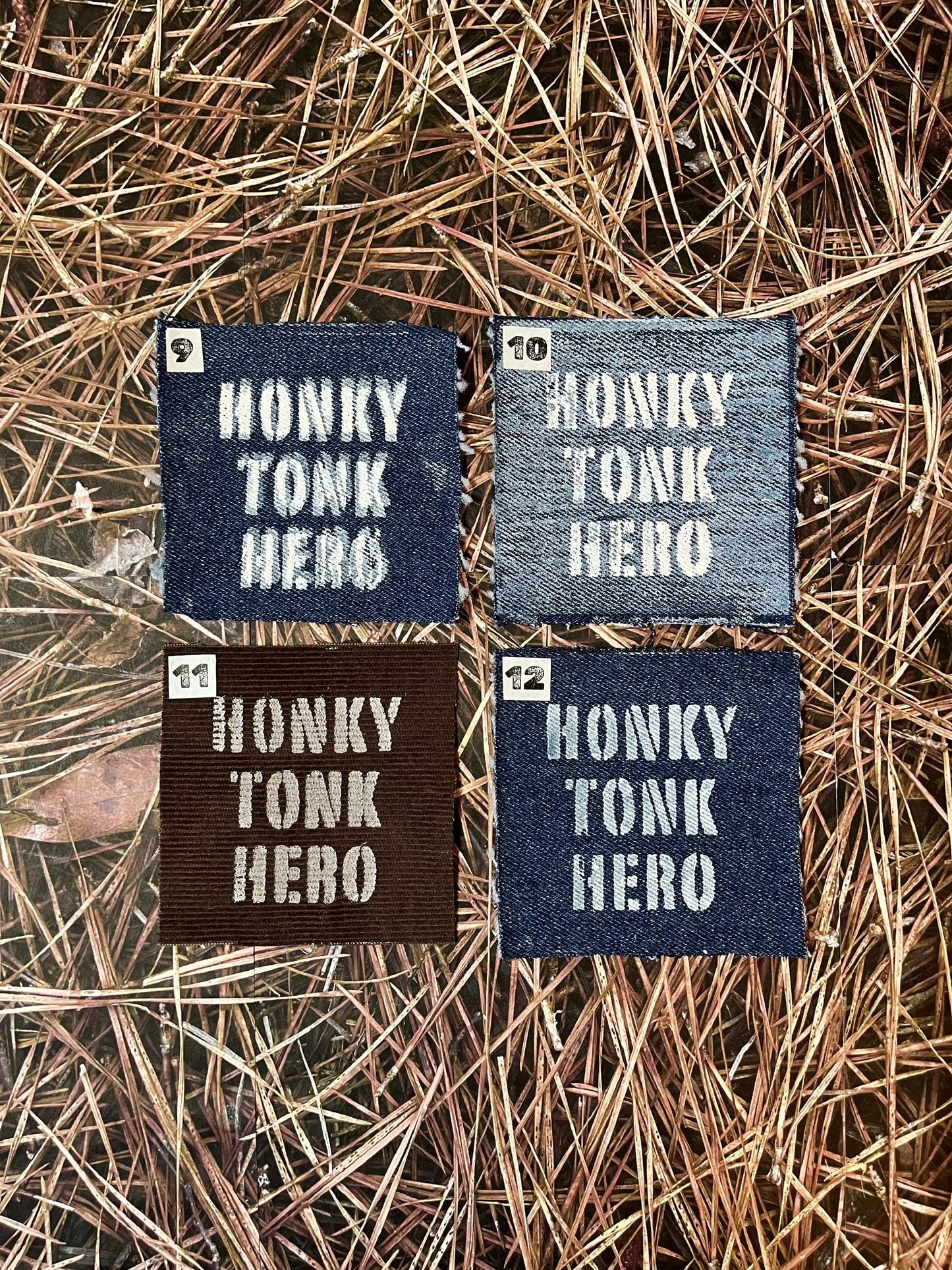 U-Pick Honky Tonk Hero Patches / Raw Edge / Sew On