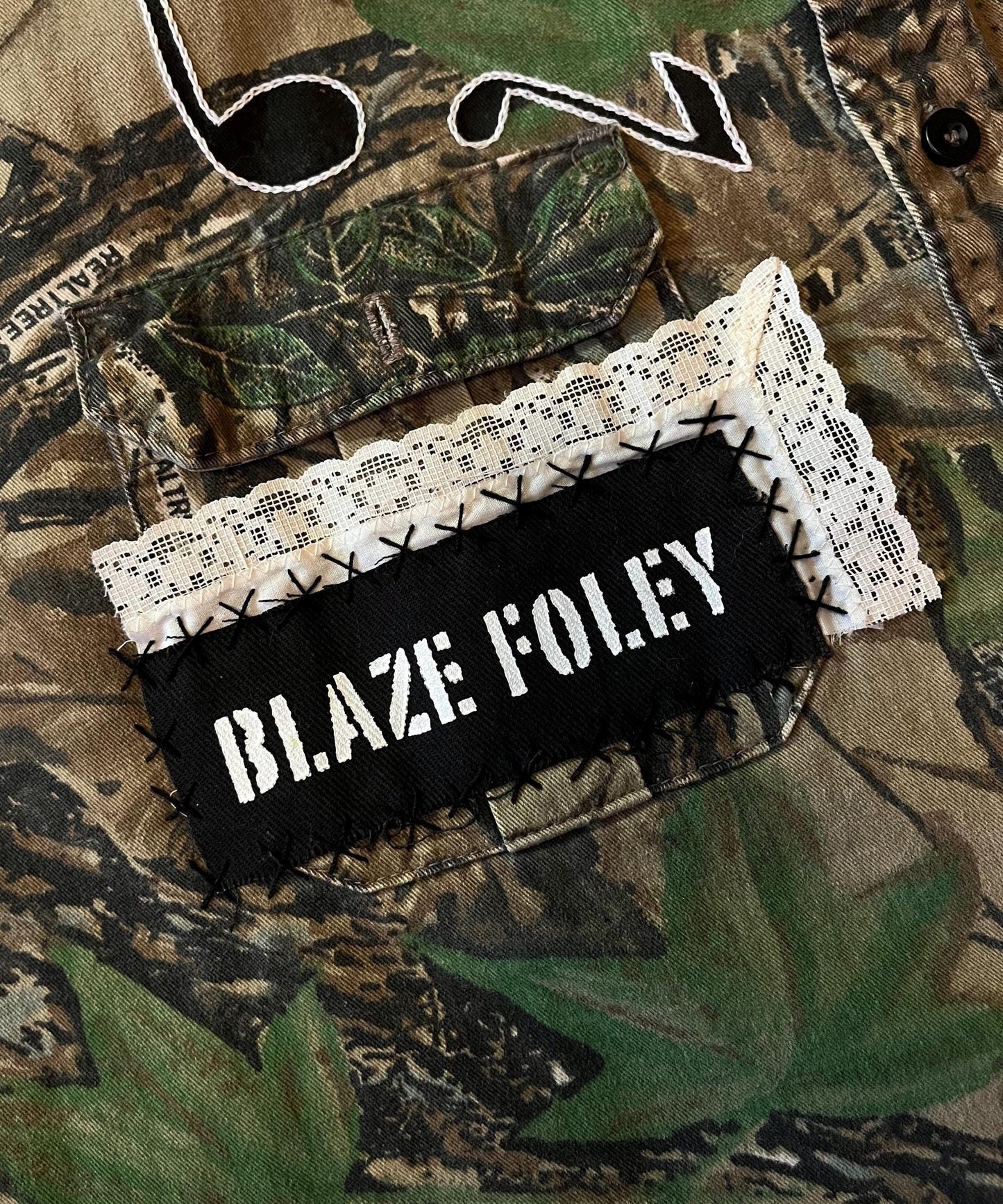 Blaze Foley Patch / Raw Edge / Sew On