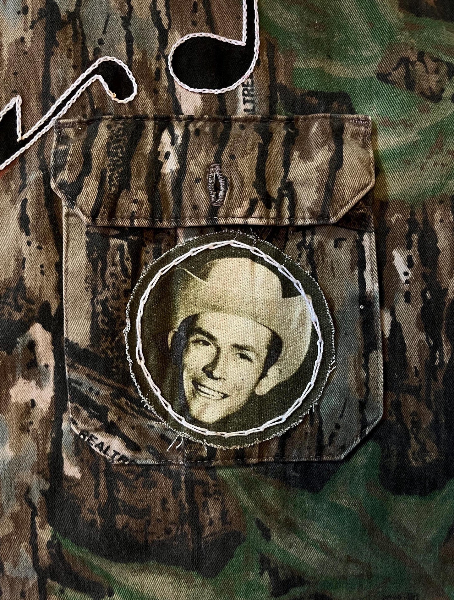 Hank Sr Patch / Raw Edge / Sew On