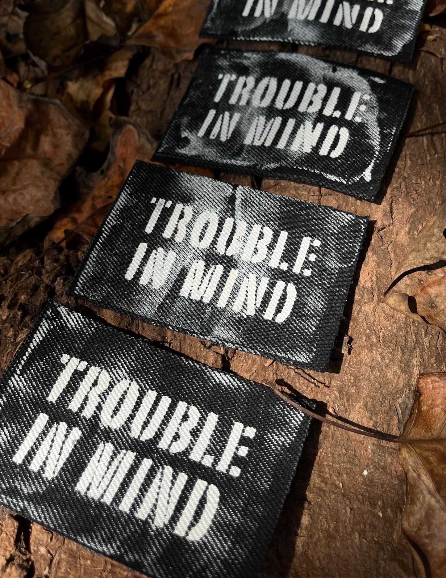 Trouble In Mind Patch / Raw Edge / Sew On