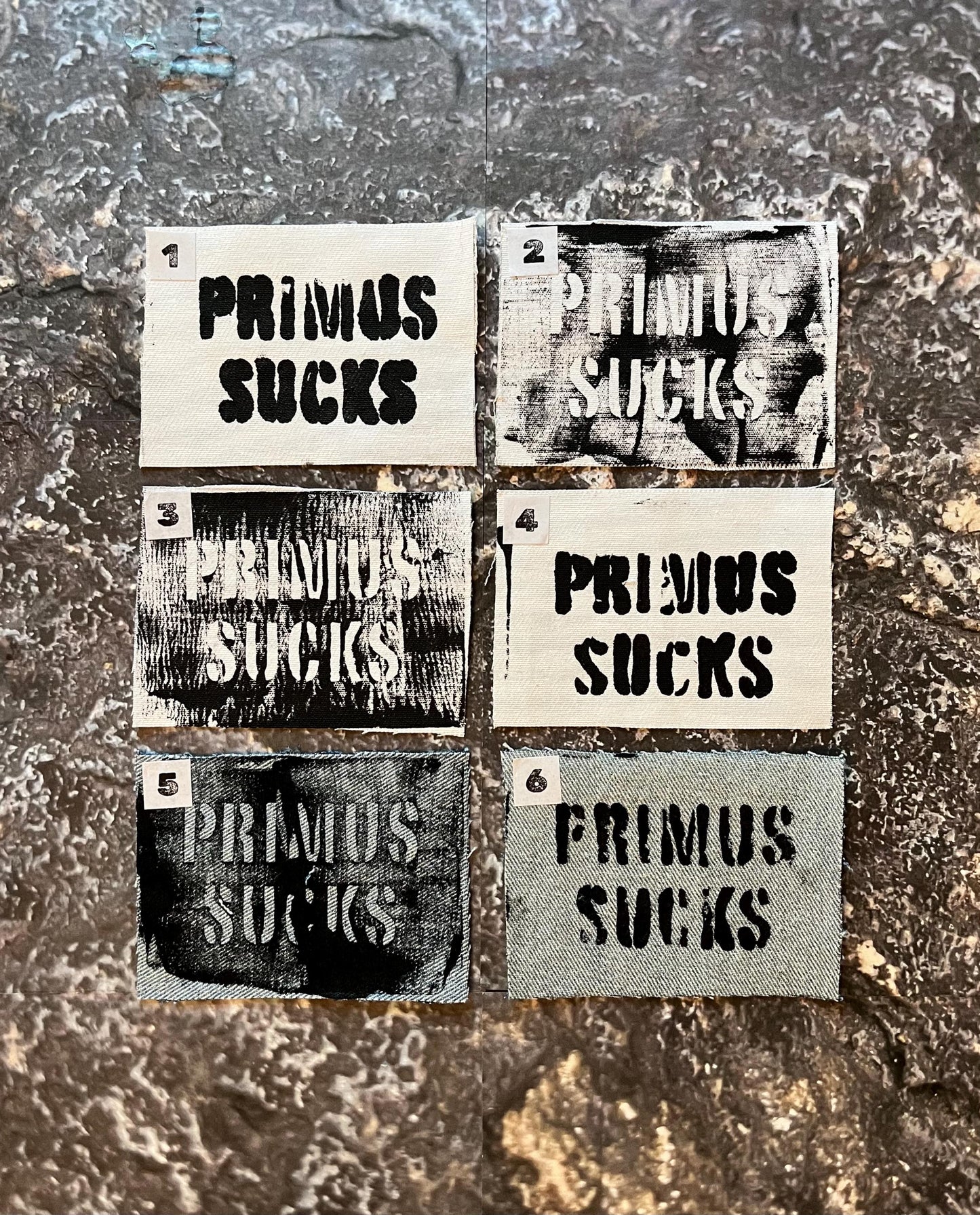 U-Pick Primus Sucks Patches / Raw Edge / Sew On