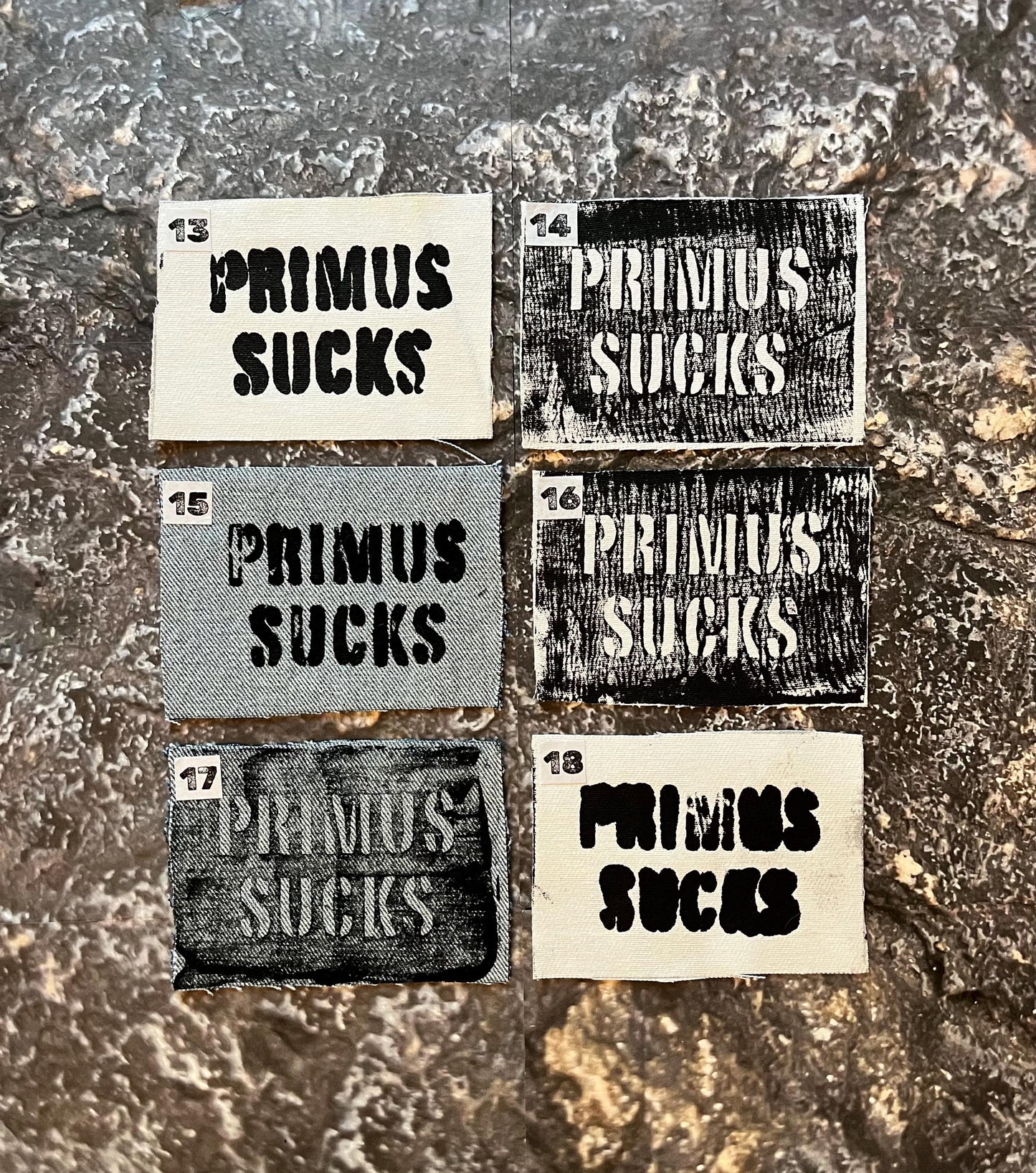 U-Pick Primus Sucks Patches / Raw Edge / Sew On